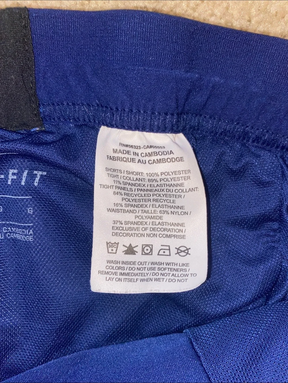 Nike Dri-FIT Flex Stride 2-in-1 Running Shorts Blue Men’s L